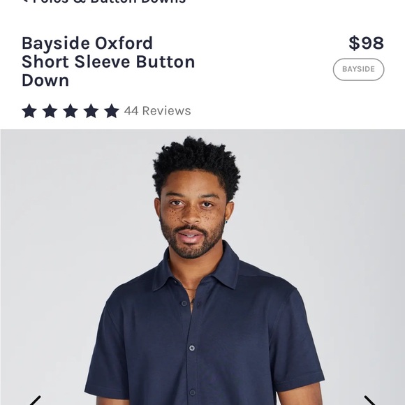 BYLT Bayside Short Sleeve Button Down - Picture 2 of 3